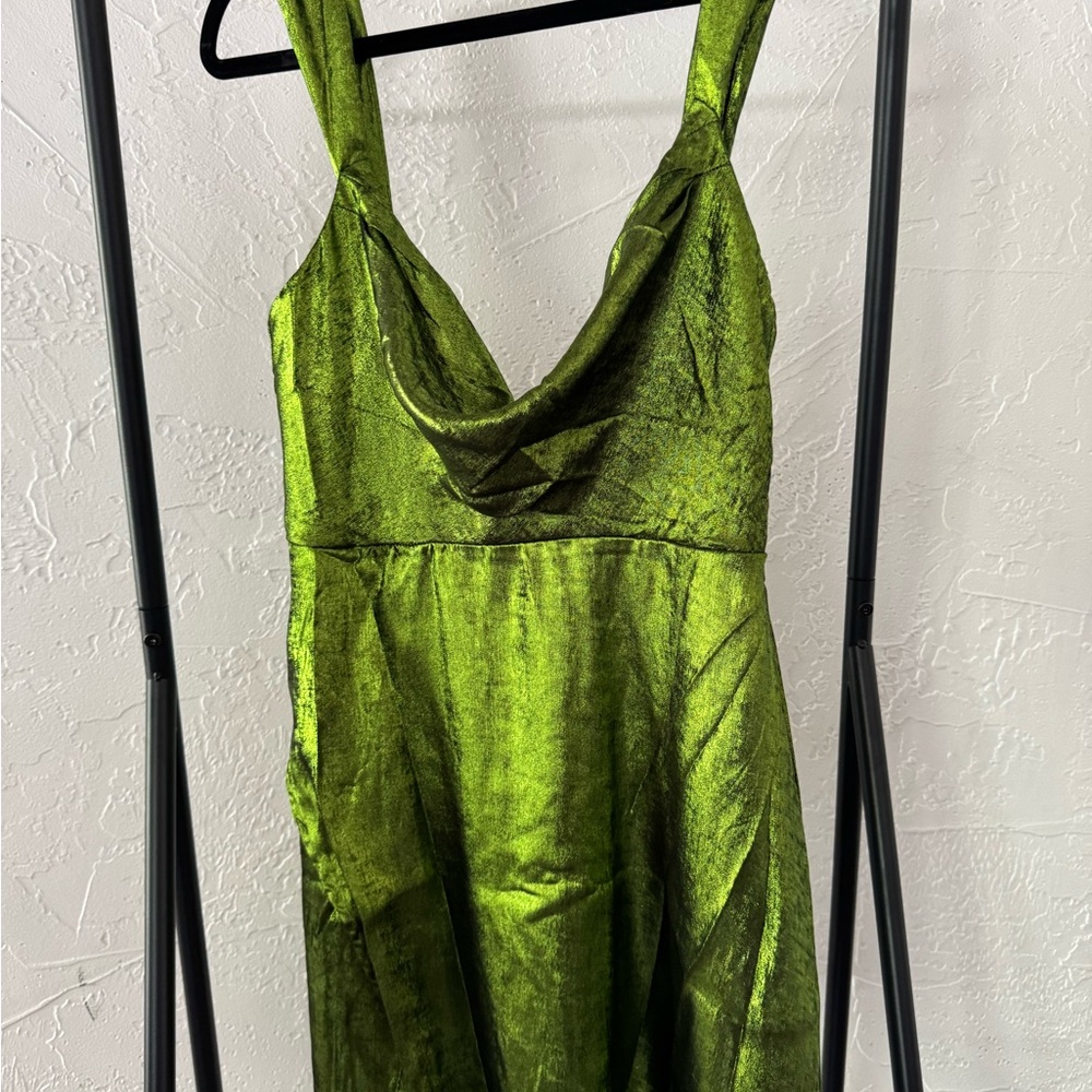 Elegant Green Mini Dress